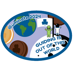Guiding is out of this world crest