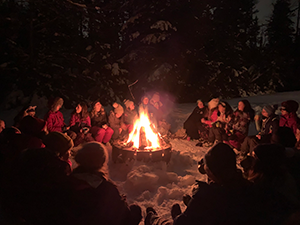 Campfire outside