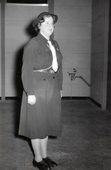 Isabel Irene Kerr standing