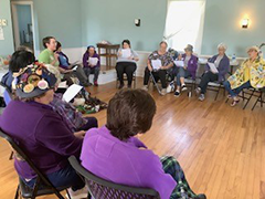 Campfire at our Spring Trefoil Guild Provincial Meeting