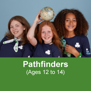 Two Girl Guides ages 12 to 14