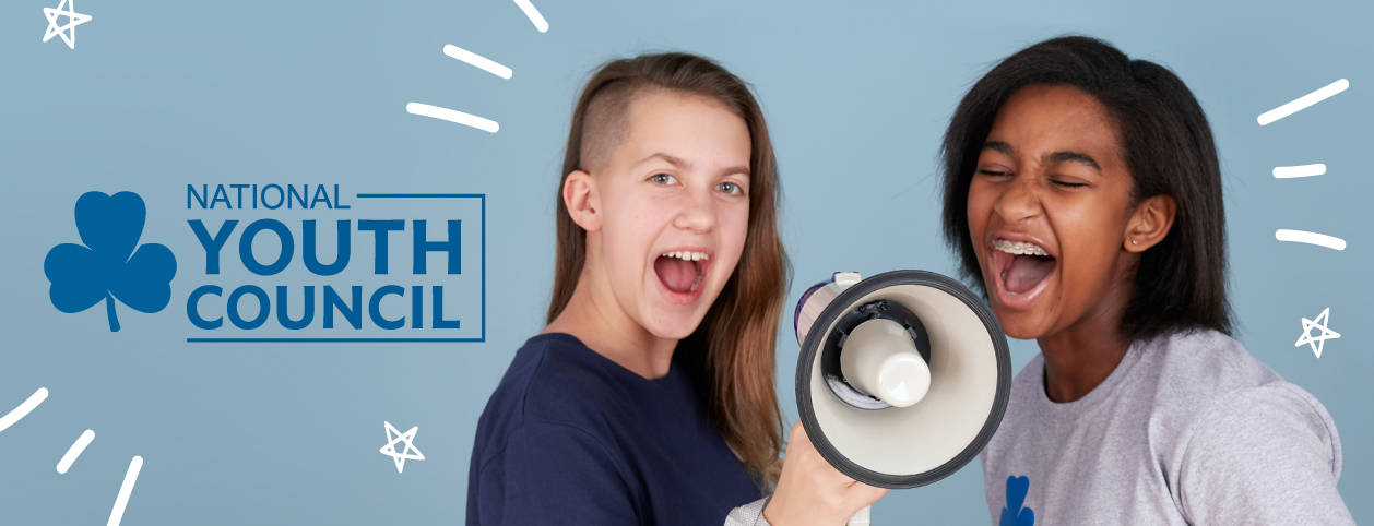 photo of two girls and NYC logo