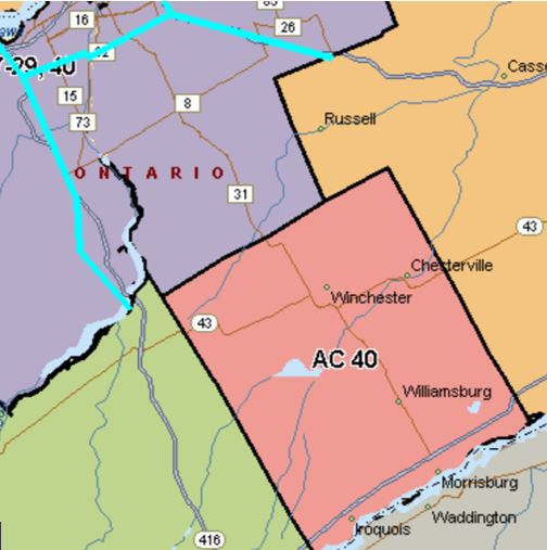 map of Administrative Community 40
